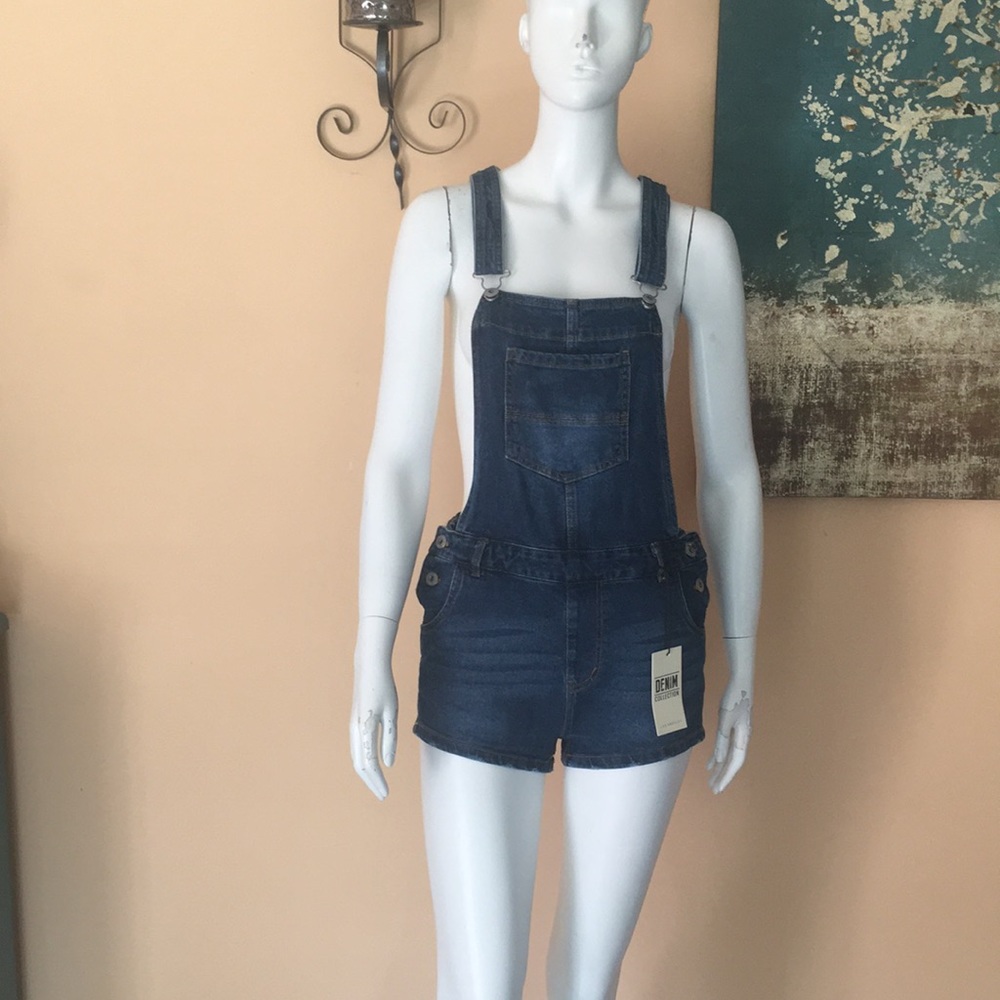 LOVE TREE DENIM OVERALLS shorts SIZE  M